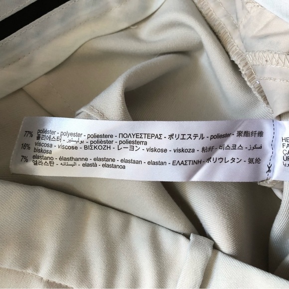 Zara High Waisted Wide Leg Pants in Oyster White Size M - Picture 10 of 11